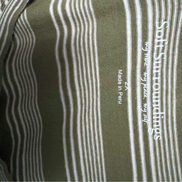 Soft Surroundings Green Striped Tank Top Size 2X - Picture 3 of 5
